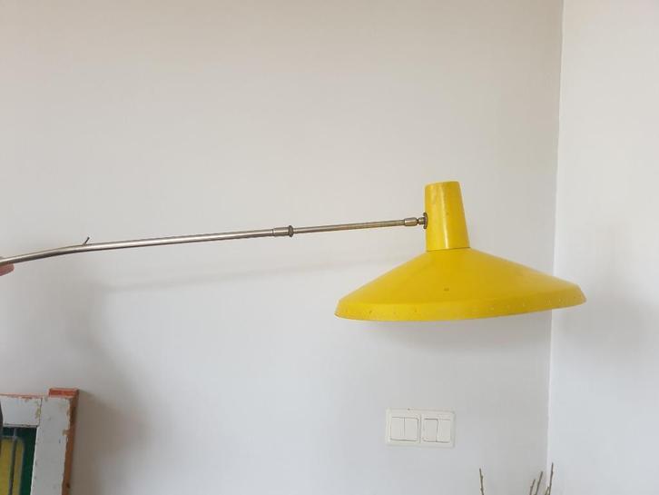 Vintage, jaren 50 wandlamp. Rietveld/ Kalff/ Hoogervorst, Huis en Inrichting, Lampen | Wandlampen, Gebruikt, Metaal, Ophalen