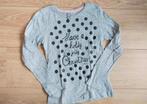 Zgan! Leuke grijze kerst longsleeve van Jilly! Mt 122/128, Kinderen en Baby's, Kinderkleding | Maat 122, Meisje, Ophalen of Verzenden