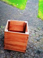 Hardhouten plantenbakken., Tuin en Terras, Bloembakken en Plantenbakken, Ophalen, Vierkant, Hout, Minder dan 60 cm