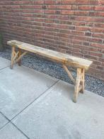 Landelijke ekenhouten bank ca. 140cm lang, Ophalen of Verzenden, Gebruikt