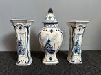 Delfts Blauwe Set - Vazen & Dekselpot, Antiek en Kunst, Ophalen