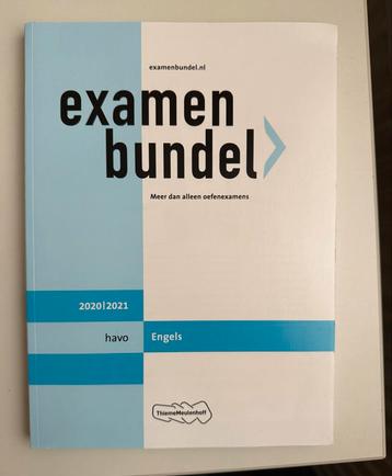 Examenbundel Engels HAVO 2020/2021 beschikbaar voor biedingen