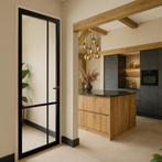 Staal look deur | industriële binnendeur  | helder glas, Doe-het-zelf en Verbouw, Niet ingevuld, 80 tot 100 cm, 215 cm of meer