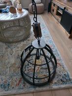 Industriële Lamp met Katrol & Ketting, Ophalen, 50 tot 75 cm, Zo goed als nieuw, Metaal