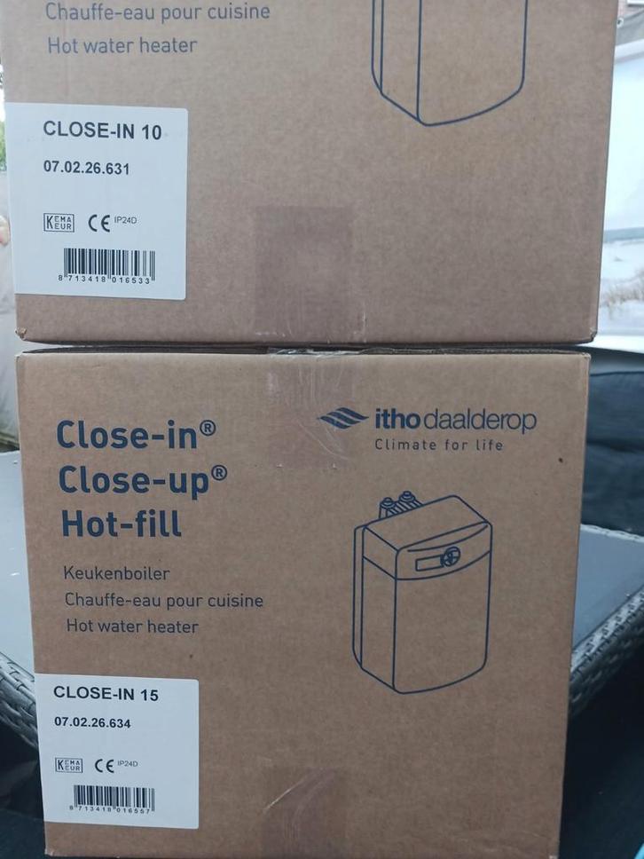 Itho Daalderop keukenboilers 2025 Close-in & Up 500W&2200W, Doe-het-zelf en Verbouw, Geisers en Boilers, Nieuw, Boiler, Minder dan 20 liter