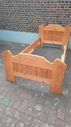 massief grenen ledikant, Huis en Inrichting, Slaapkamer | Bedden, Ophalen, Gebruikt, 90 cm, Eenpersoons