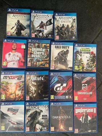 Diverse games PS4 beschikbaar voor biedingen