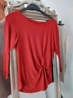 Zalando essentials bordo rode top met knoop detail maat S 36, Verzenden, Zalando, Korte mouw, Maat 36 (S)