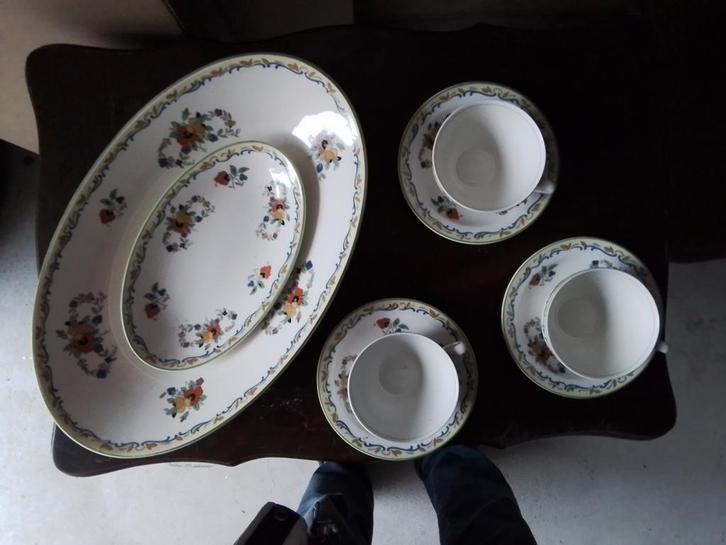 Woods Ivory Ware serviesje, Huis en Inrichting, Keuken | Servies, Zo goed als nieuw, Kop(pen) en/of Schotel(s), Overige stijlen