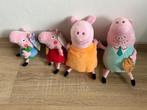 Peppa Big Familie (4 knuffels) zgan, Ophalen of Verzenden, Zo goed als nieuw, Overige typen
