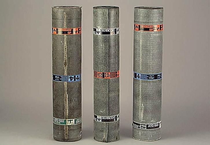 Derbigum Dakrollen 8 stuks 4mm Kaal - Nieuw, Doe-het-zelf en Verbouw, Dakpannen en Dakbedekking, Nieuw, Dakleer, Overige materialen