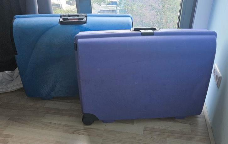 Stevige hardtop carlton koffers, Sieraden, Tassen en Uiterlijk, Koffers, Gebruikt, Hard kunststof, 70 cm of meer, 45 tot 55 cm