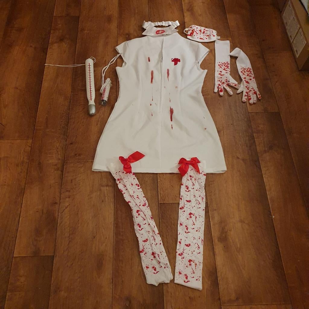 Sexy horror verpleegster met assoirese, Ophalen of Verzenden, Zo goed als nieuw, Maat 36 (S), Carnaval