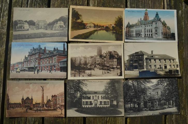 29 Ansichten Geografie Nl en Bel. begin 20e eeuw., Verzamelen, Ansichtkaarten | Themakaarten, Voor 1920, Stad of Dorp, Ophalen of Verzenden