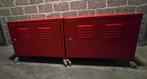 IKEA PS metalen kastjes op wieltjes rood, Ophalen, Gebruikt