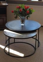 Twee salontafels, Ophalen, Rond, 50 tot 100 cm, Zo goed als nieuw