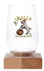 Leute bokbier bierglas, Verzamelen, Overige merken, Glas of Glazen, Gebruikt, Ophalen of Verzenden