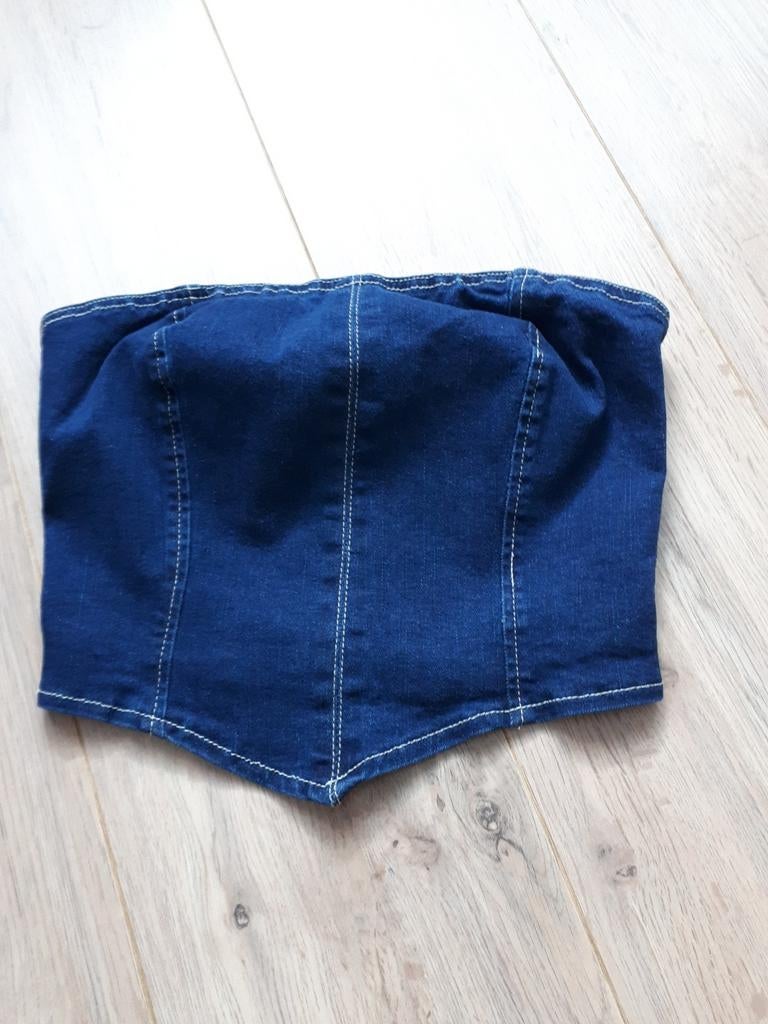 Spijkertopje maat S, Blauw, Ophalen of Verzenden, Zo goed als nieuw, Maat 36 (S)