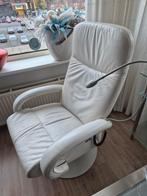 Elektrisch bedienbare lederen relaxstoel, Huis en Inrichting, Fauteuils, Ophalen, 75 tot 100 cm, 50 tot 75 cm