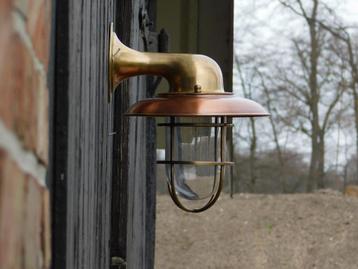 Scheepslamp - messing/koper - wandlamp beschikbaar voor biedingen