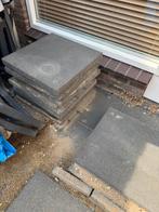 Antraciet betontegel 60x60x40, Tuin en Terras, Tegels en Klinkers, Ophalen, Gebruikt, 10 m² of meer, Beton