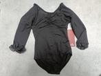 Mirella m117c zwart leotard balletpak jazz maat 6x/7, 12, 14, Ophalen of Verzenden, Nieuw, Kleding
