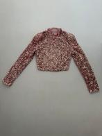 roze glitter top, Ophalen of Verzenden, Zo goed als nieuw, Lange mouw, Roze