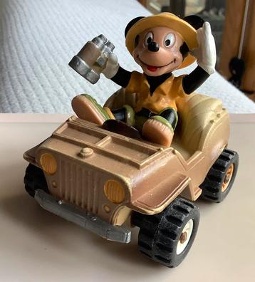 Walt Disney Mickey Mouse in Oude Leger Jeep Bullyland beschikbaar voor biedingen