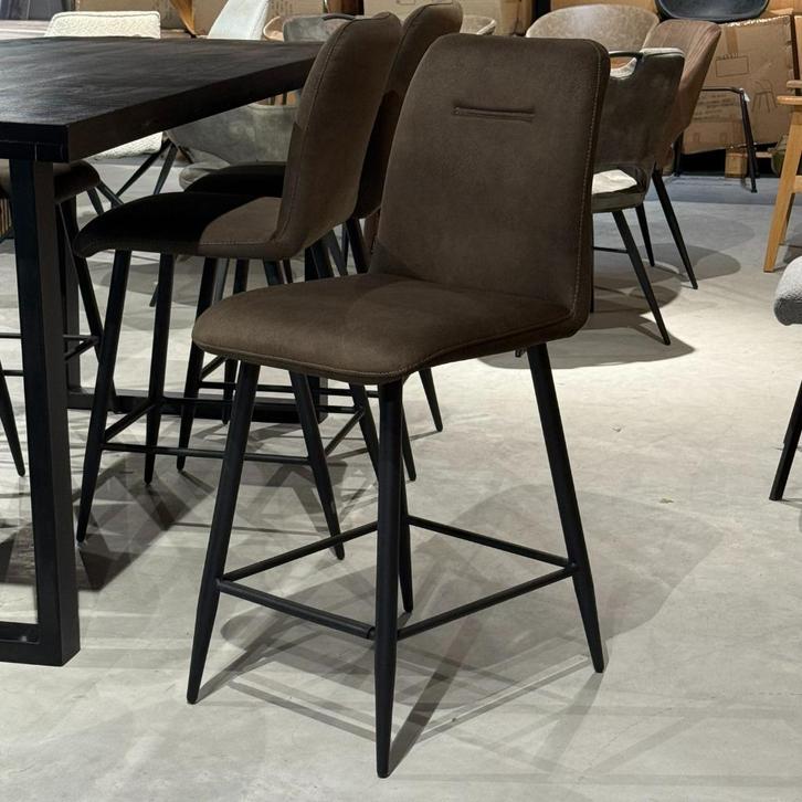 Luxe barkruk groen micro stof Maxsofa (veel voorraad), Huis en Inrichting, Barkrukken, Nieuw, 60 tot 90 cm, 5 krukken of meer