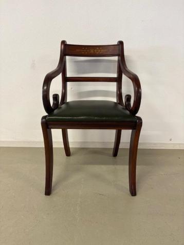 Engelse bureaustoel in mahonie beschikbaar voor biedingen