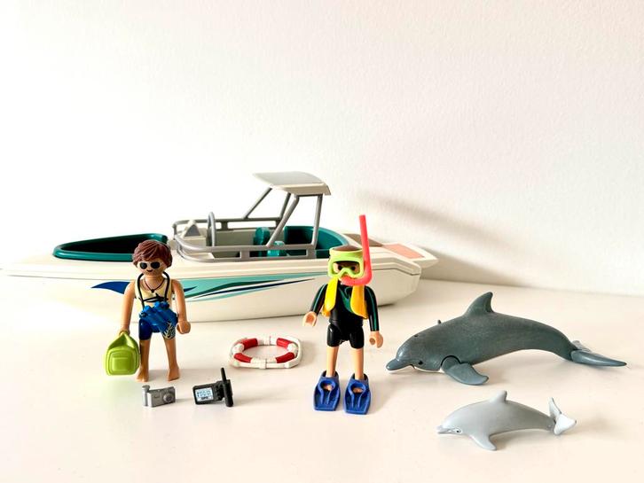 PLAYMOBIL Family Fun Duiktrip met Plezierboot 6981 compleet, Kinderen en Baby's, Speelgoed | Playmobil, Zo goed als nieuw, Complete set
