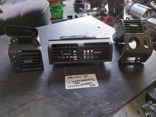 MB W210 Luchtrooster set LV+RV+Midden '97, Auto-onderdelen, Dashboard en Schakelaars, Gebruikt, Ophalen of Verzenden