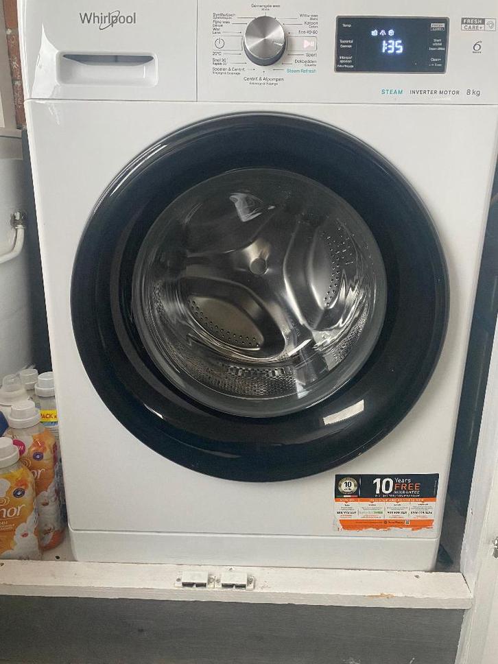 Whirlpool  FFBBE8468BEVF 8kg, Witgoed en Apparatuur, Wasmachines, Gebruikt, 8 tot 10 kg, 85 tot 90 cm, 1200 tot 1600 toeren, Energieklasse A of zuiniger