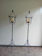 Set van 2 Smeedijzeren Kandelaars, Ophalen of Verzenden, Overige materialen