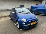 Fiat 500 1.2 automaat 51KW 2009 Blauw, 1242 cc, 4 cilinders, Origineel Nederlands, Elektrische ramen