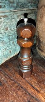Kruidenmolen peper zout molen hout brocante, Gebruikt, ., Ophalen of Verzenden, .
