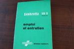 Lambretta 125Li 1959 emploi et entretien scooter 125 Li, Ophalen of Verzenden, Overige merken