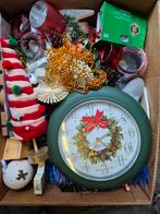 Te koop 3 dozen met kerstspullen + kandelaar, Ophalen of Verzenden, Gebruikt