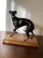 statig whippet windhondje hond beeld op hout, Ophalen of Verzenden