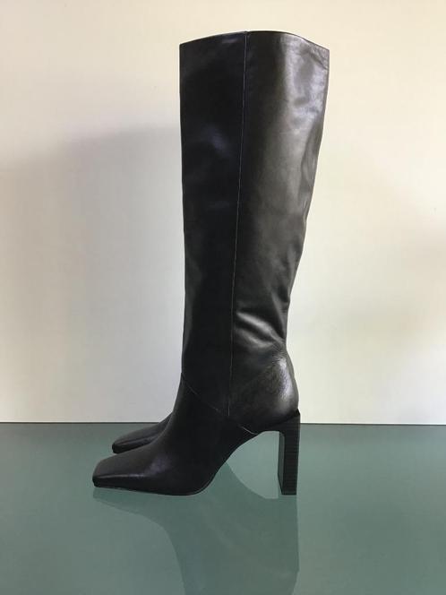 GRATIS VERZENDEN | STYLISCHE Nieuwe leren zwarte laarzen 39, Kleding | Dames, Schoenen, Nieuw, Hoge laarzen, Zwart, Verzenden