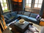 Minotti Hoekbank + Poef - Zo Goed Als Nieuw, Huis en Inrichting, Ophalen, Zo goed als nieuw, Stof
