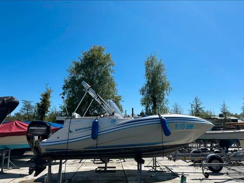 Quicksilver 505 - 60PK Mercury, Watersport en Boten, Vis- en Consoleboten, Gebruikt, 50 tot 70 pk, 3 tot 6 meter, Benzine, Buitenboordmotor