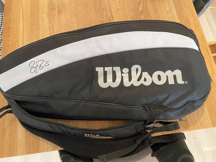Wilson Federer 6 Rackets Tennistas, Sport en Fitness, Tennis, Zo goed als nieuw, Tas, Wilson, Ophalen