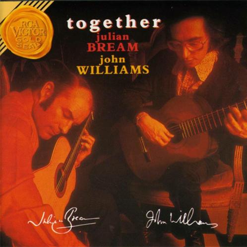 C.D. Klaasiek (1993) Julian Bream, John Williams – Together, Cd's en Dvd's, Cd's | Klassiek, Zo goed als nieuw, Kamermuziek, Modernisme tot heden