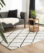 Hoogpolig vloerkleed - wit/zwart 240x340 nieuw, Ophalen of Verzenden, 200 cm of meer, Rechthoekig, Nieuw