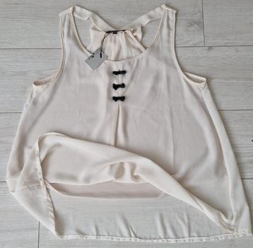 Zomerse top Miss charm maat S/M beige nieuw. beschikbaar voor biedingen