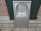 RVS aanrechtblad 100x50, Ophalen, Gebruikt, 100 tot 150 cm, 50 tot 100 cm