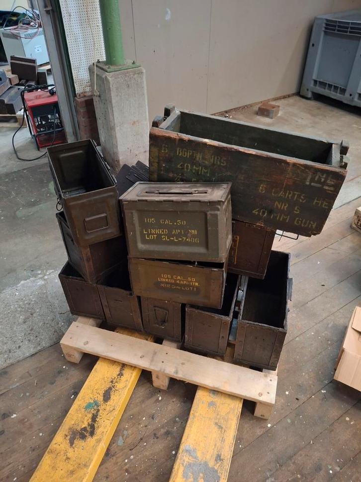 Leger Kisten Munitiekisten Divers, Verzamelen, Militaria | Algemeen, Landmacht, Kist of Geocache, Overige gebieden, Ophalen