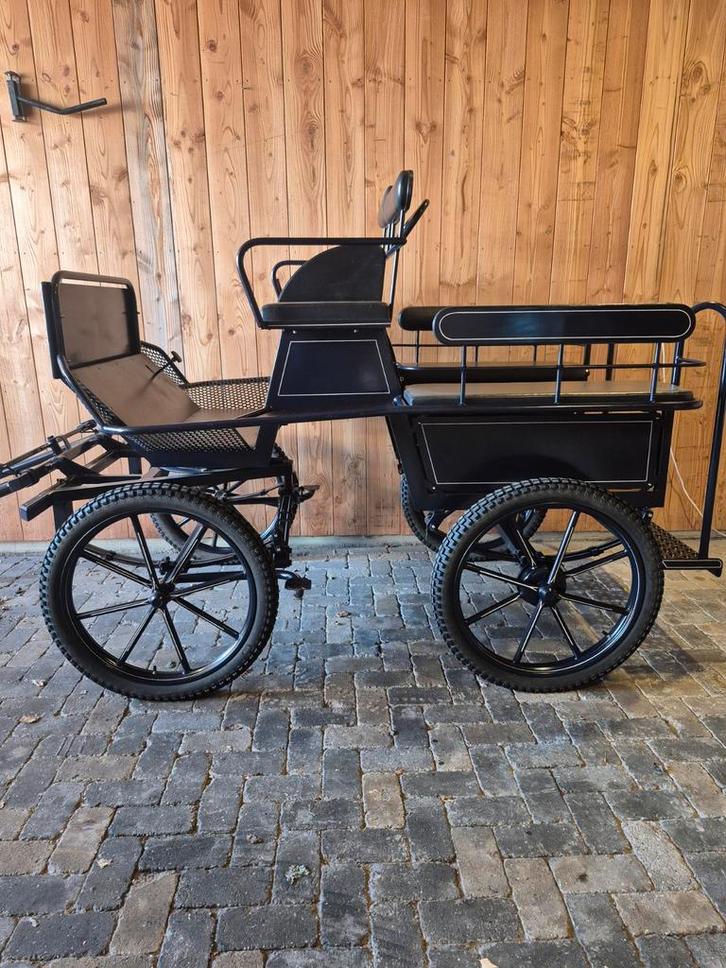 Prachtige Jannes vd Wal menwagen, Dieren en Toebehoren, Rijtuigen en Koetsen, Zo goed als nieuw, Paard