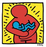 Keith Haring - Mother and Baby - Fine Art Drukgesign., Antiek en Kunst, Kunst | Litho's en Zeefdrukken, Ophalen of Verzenden